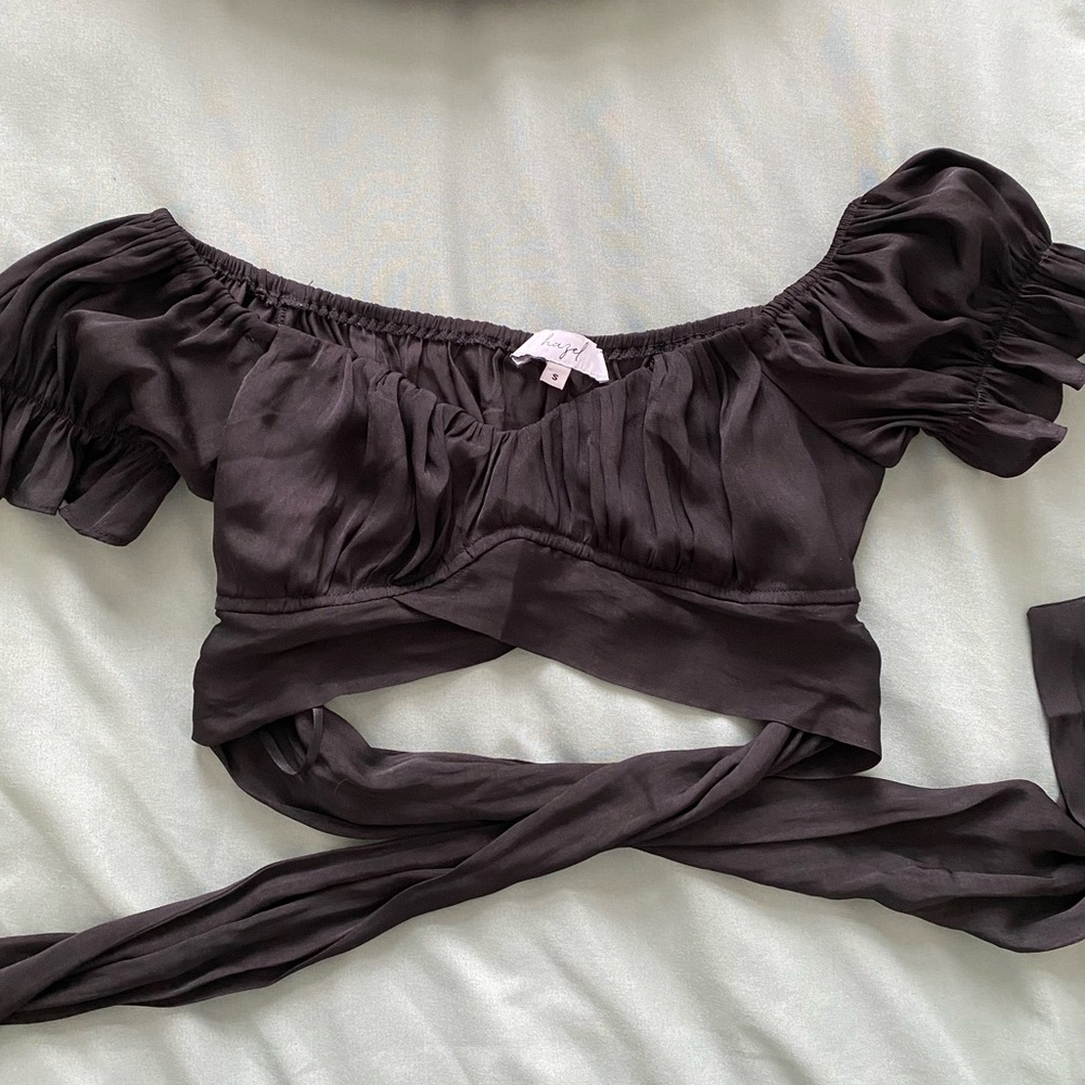 Hazel Boutique Black Crop Top